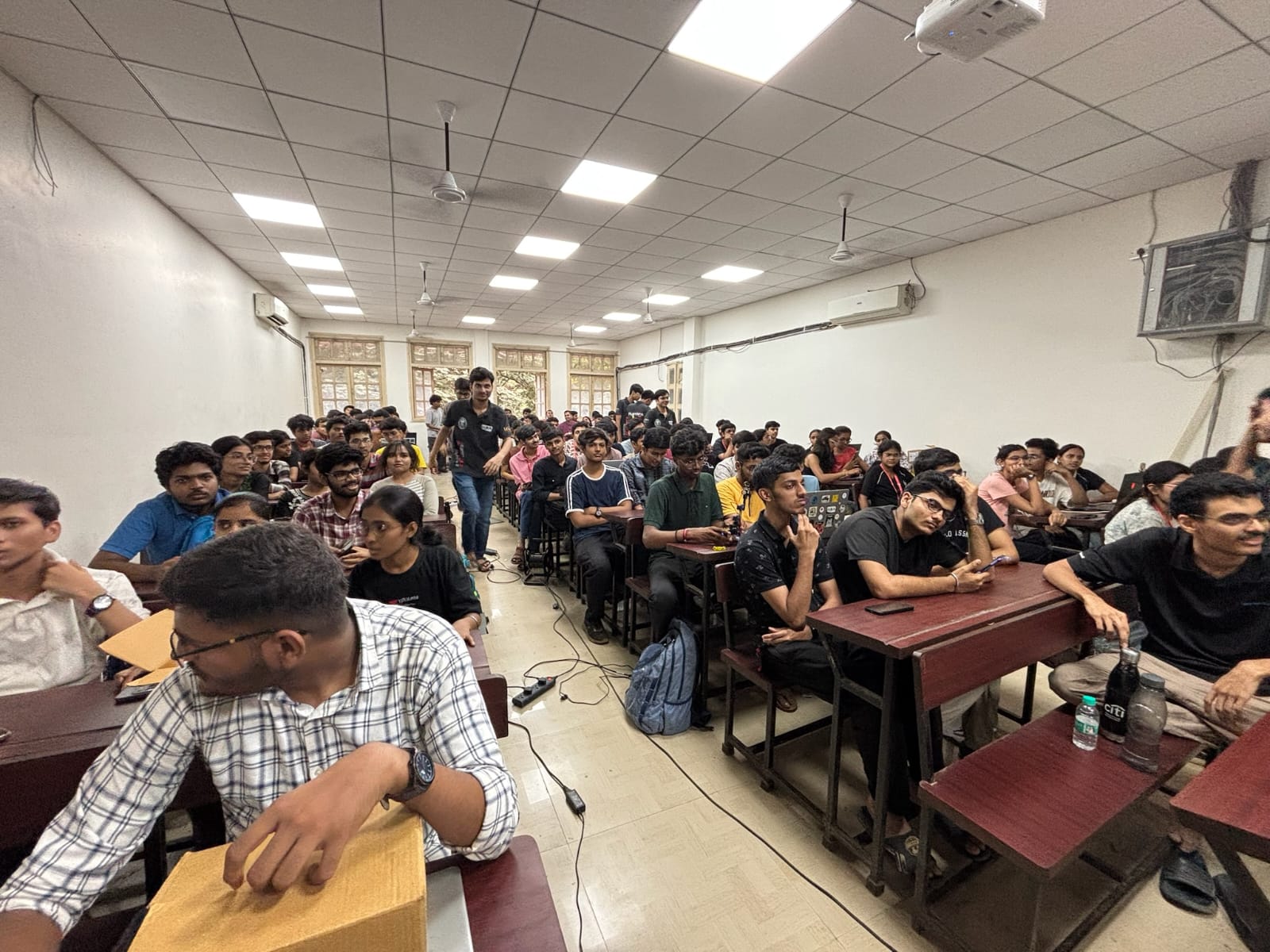 Students attending an SRA workshop